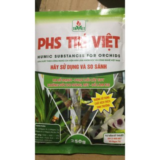 Phân bón lá chăm sóc hoa lan cây kiểng PHS Trí Việt gói 250gr