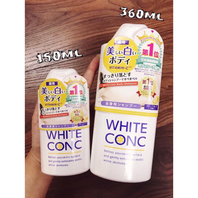 Sữa Tắm Trắng Da Toàn Thân White Conc Nhật Bản