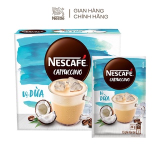 Date 22/11/22 cà phê hòa tan nescafé cappuccino vị dừa