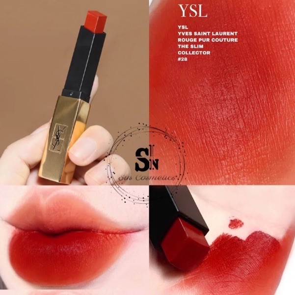 Son YSL Rouge Volupte Shine_YSL Rouge Pur Couture The Slim, Son YSL Dưỡng Có Màu