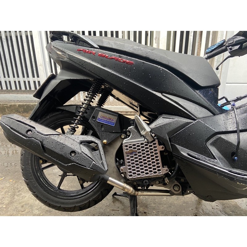 Cổ pô inox 304 khắc sâu cua kiểu gắn pô zin cho AB 125-150/ SHVN / VARIO / Click thái