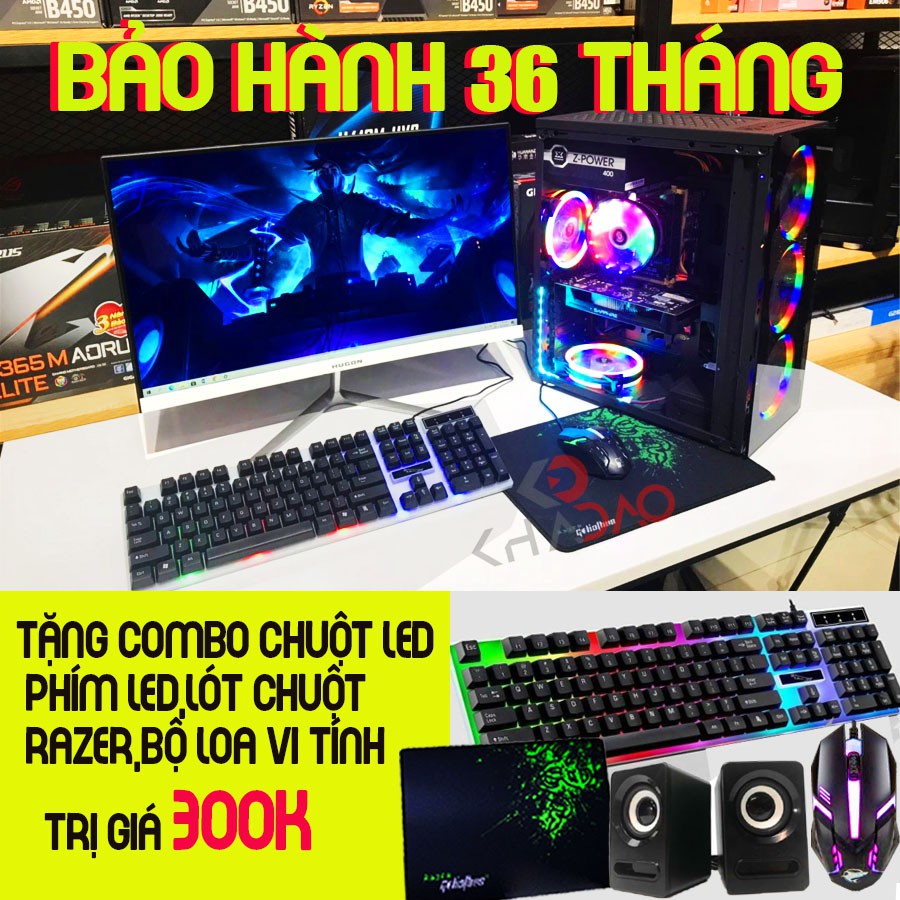 [Mã ELMS05 giảm 5% đơn 300K] Máy Tính Chơi Game Cấu Hình Cao Kèm Màn Hình Cong 24inch (Bảo Hành 36 Tháng)