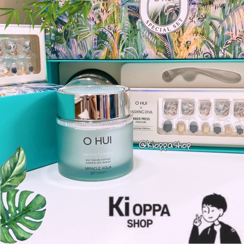 Bộ dưỡng da Ohui Miracle Aqua Gel Cream Special Set
