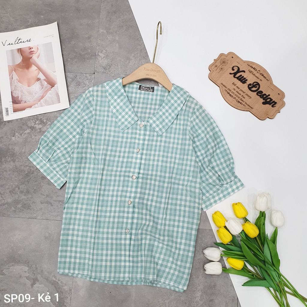 [ Mã WASTRUN4 giảm 10% tối đa 30K đơn 99K] Áo Sơ Mi Nữ Kiểu Xuu Design, Áo Kiểu Thời Trang Nhiều Màu Sắc- SP09 | BigBuy360 - bigbuy360.vn