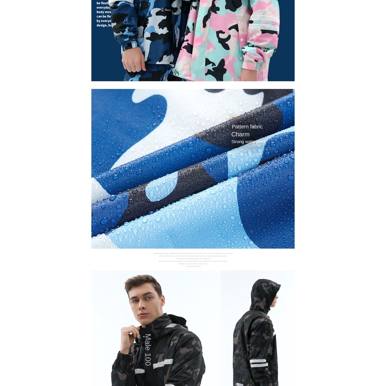 Áo Mưa Hai Lớp Phản Quang Thời Trang Dành Cho Người Lớn