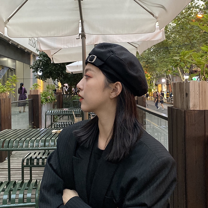 Mũ Beret Len Phong Cách Anh Quốc Thời Trang Dành Cho Nữ