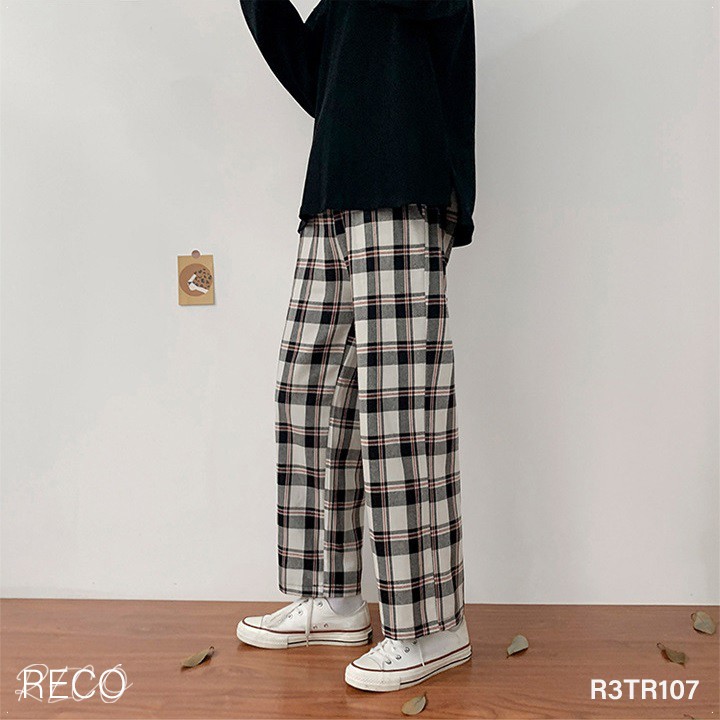 Quần vải nam Hàn Quốc cao cấp dáng rộng Trousers Loose R3TR107 Unisex