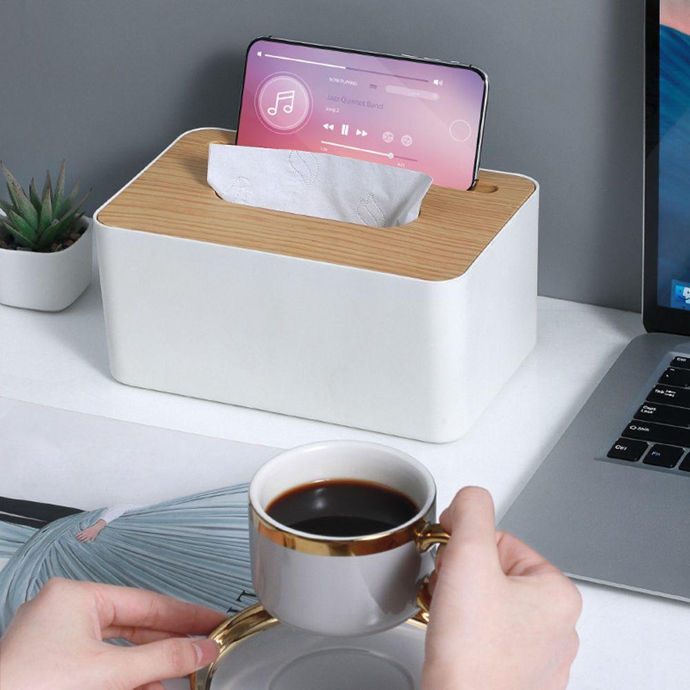 Hộp Đựng Khăn Giấy Bằng Gỗ Tre Để Bàn Tiện Lợi 1 Cái Giá Đỡ