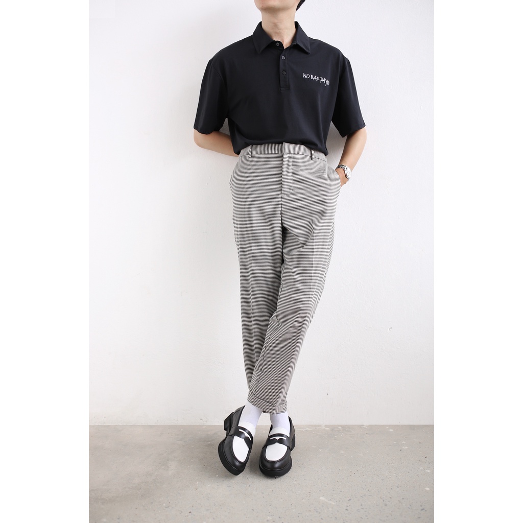 Giày Penny Loafer JOG04 - phối màu Đen & Trắng
