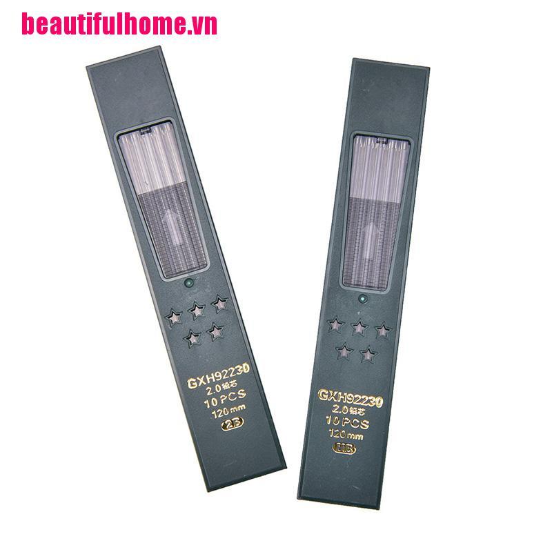 10 Ruột Bút Chì Bấm 2.0mm Hb / 2b | BigBuy360 - bigbuy360.vn