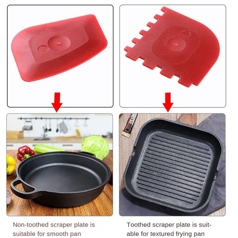 Set 4 Dụng Cụ Làm Sạch Chảo Thiết Kế Mới Tiện Lợi Dễ Sử Dụng Cho Nhà Bếp