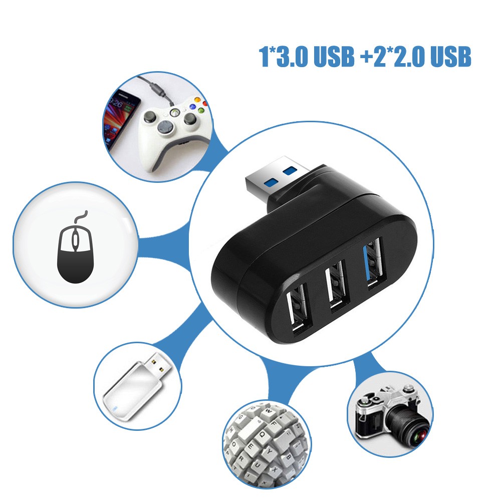 Bộ chia 3 cổng usb 3.0 2.0 1 cổng usb 3.0 tốc độ cao tiện lợi chất lượng