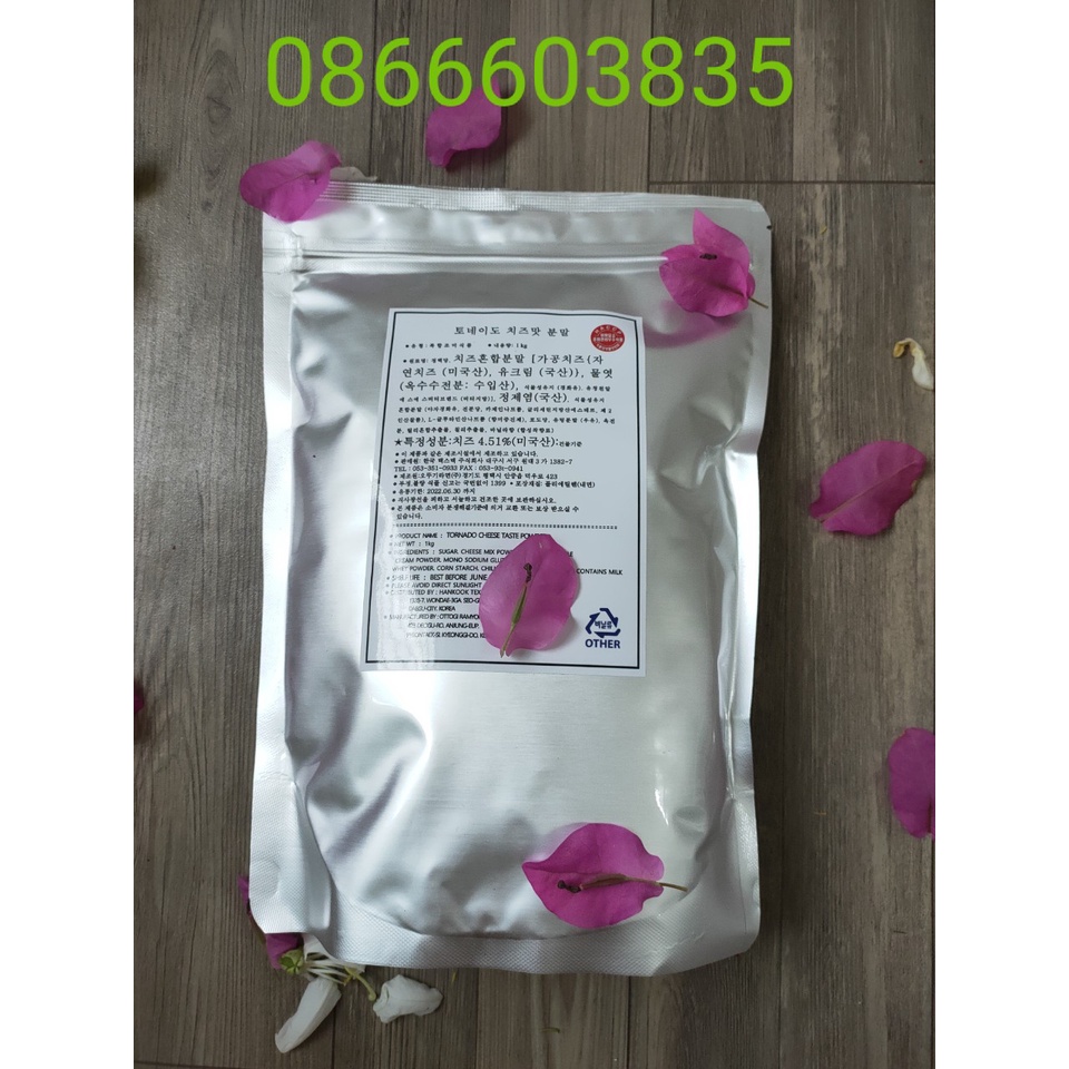 Bột phô mai phomai lắc Hàn Quốc 1kg (SP Chính Hãng)
