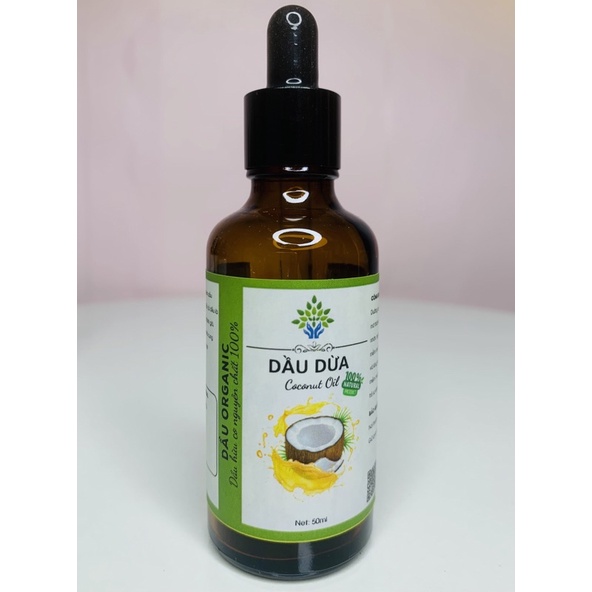 Dầu dừa ép lạnh nguyên chất 100%  - Coconut Oil Organic 10ml-50ml | Bột Natural