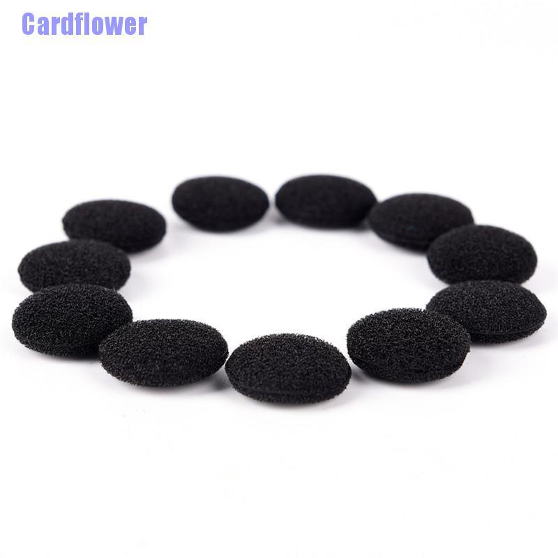 Cardflower  30PCS Black Soft Foam Sponge Ear Pad Earbud Cap For Headphone Earphone Cover