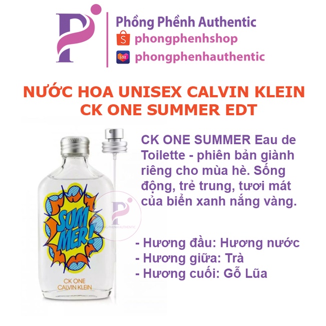 NƯỚC HOA NỮ CALVIN KLEIN CK ONE SUMMER EDT 100ML