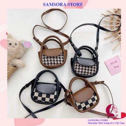 Túi xách mini nữ thời trang cho bé sành điệu dễ thương nhỏ nhắn phong cách hàn quốc Samsora store TDC2119