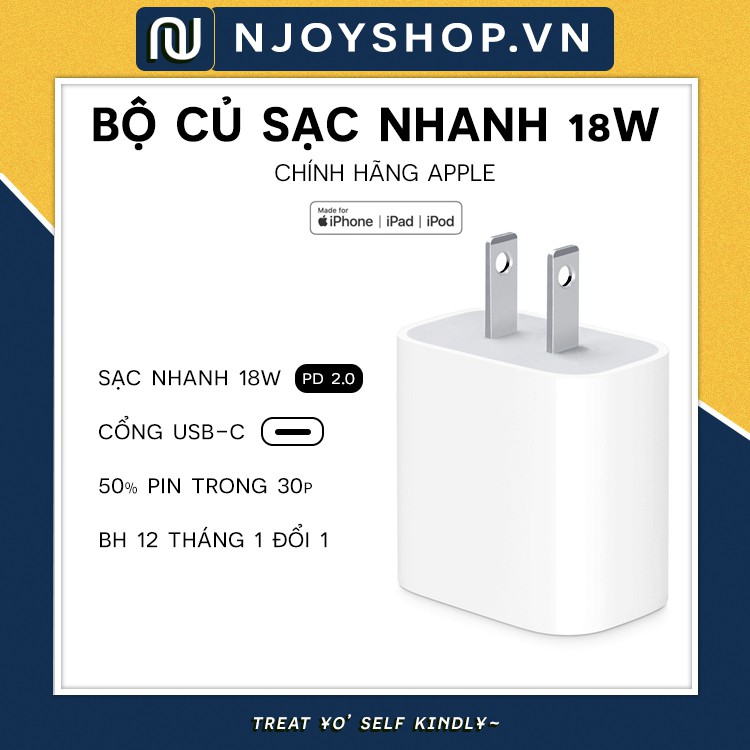 [BH 12 THÁNG] CỦ SẠC NHANH IPHONE 20W PD TYPE C TO LIGHTNING CHÍNH HÃNG CHO IPHONE 11 PRO MAX