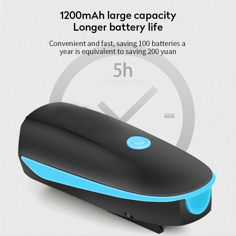 Còi Xe Đạp Có Đèn Âm Thanh Lớn / Đèn Chống Thấm Nước Có Thể Sạc Lại Tiện Dụng