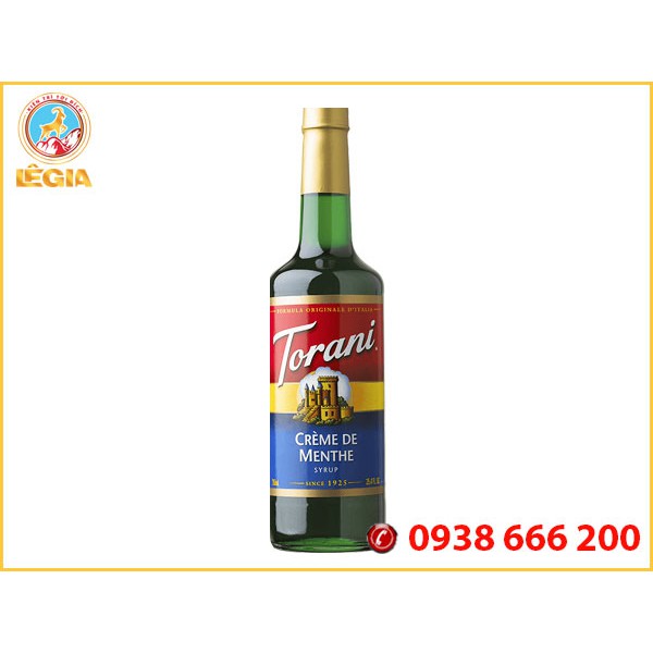 Siro TORANI Bạc Hà Xanh 750ml (MENTHE SYRUP)