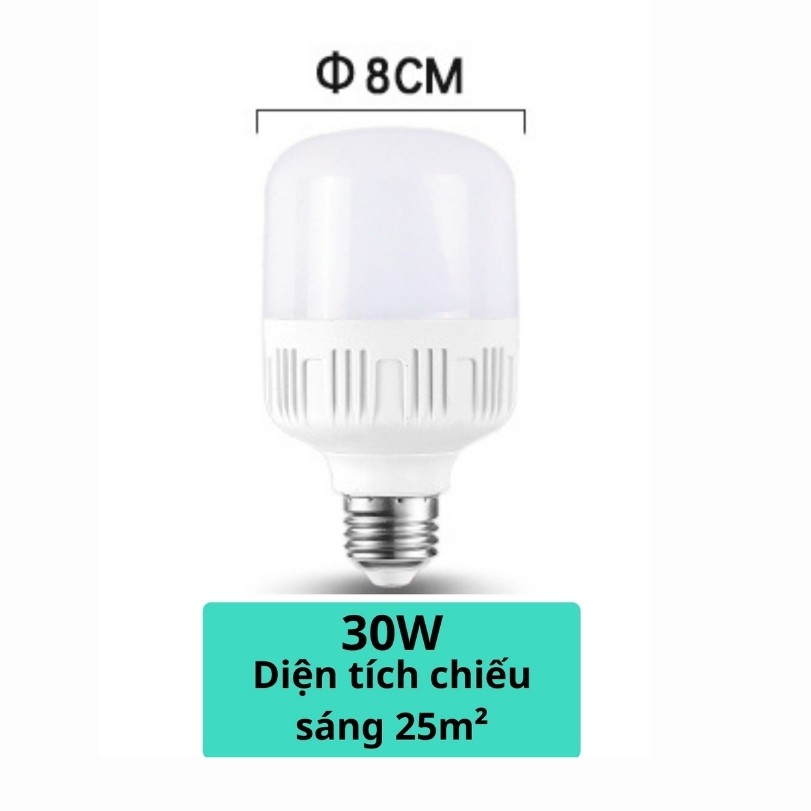 Bóng đèn LED BULB 30W AVILED bóng đèn led trụ tròn tiết kiệm điện, ánh sáng trắng