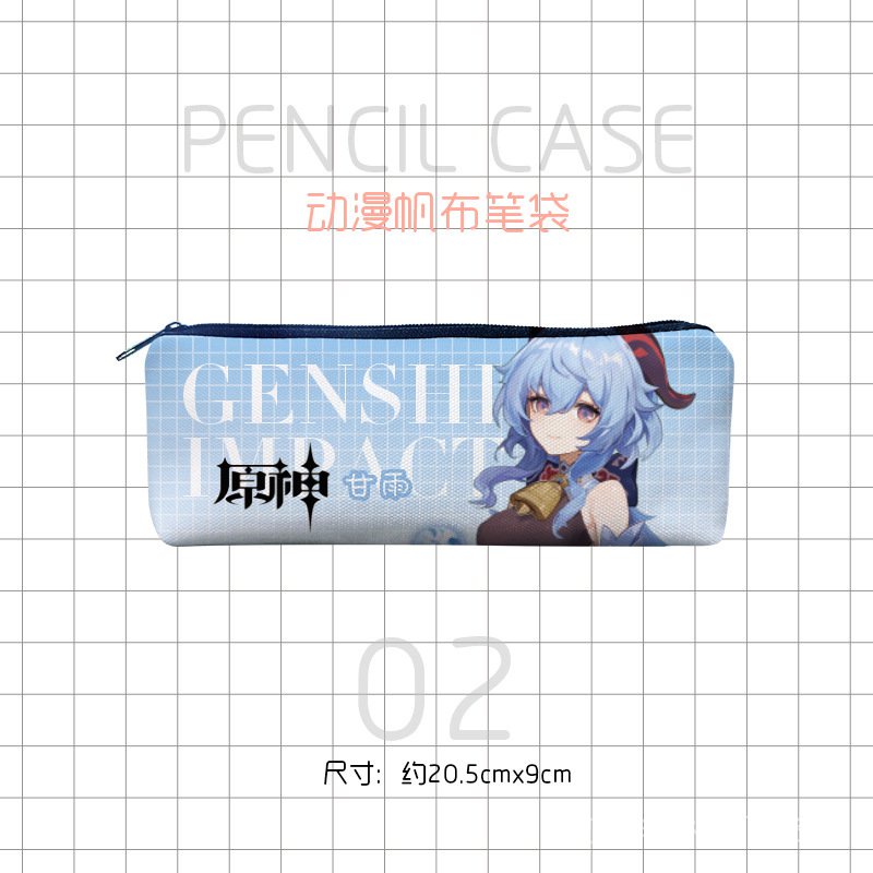 Túi Đựng Bút Bằng Vải Canvas In Hình Anime Hutao Venti Keqing ciwY CZ1T