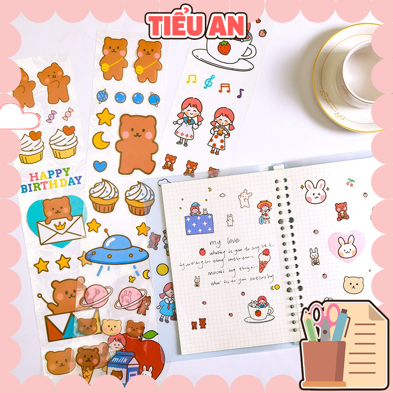 Sticker/ Hình Dán Cao Cấp nhiều họa tiết