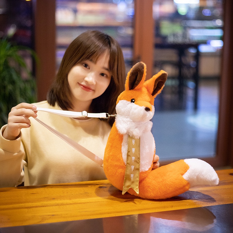 Gối Nhồi Bông Hình Chú Cáo Hoạt Hình Dễ Thương Cho Bé