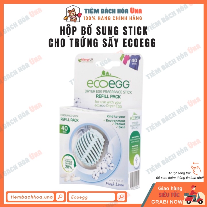 Viên bổ sung cho trứng sấy sinh học Ecoegg hộp 2 gói - Sản phẩm thân thiện môi trường