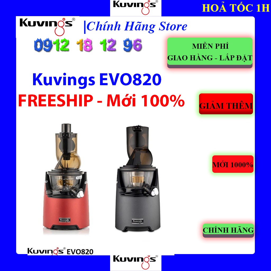 Kuvings EVO820 | Máy ép chậm Kuvings EVO820, Bảo hành chính hãng 12 tháng.