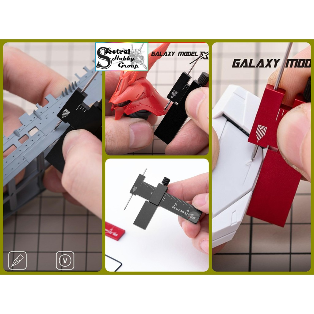 Dụng cụ GALAXY thước kẻ line chisel song song Isometric Parallel Marker scriber metal tool