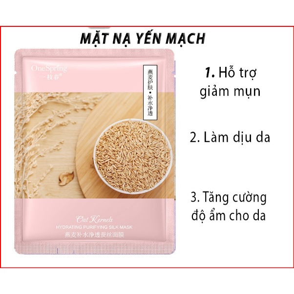 Mặt Nạ Ngũ cốc OneSpring giúp giảm thâm, nám, dưỡng trắng, cấp ẩm cho da 30g