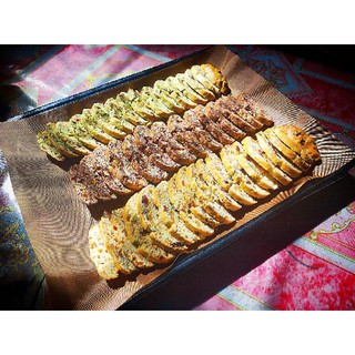 Bánh Biscotti 3 vị (truyền thống, trà xanh, cacao)