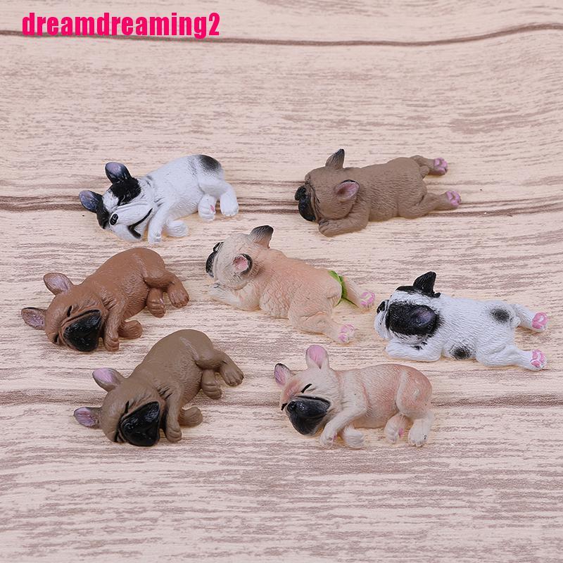 Mô Hình Chó Bull Đang Ngủ Dễ Thương
