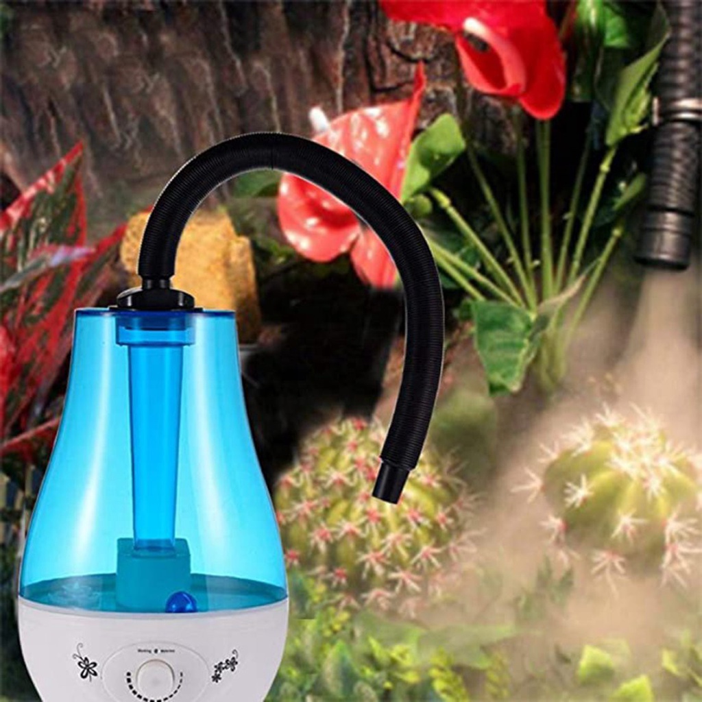 [New promo] Reptile Humidifier 3L Water Tank Lizards Chameleons Snakes Terrarium Vaporizer Ultra-Silent Mist Maker with Flexible Hose