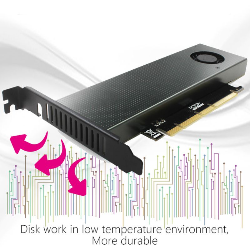 Dây Cáp Chuyển Đổi M.2 NVMe Sang PCIE3.0 GEN3 Chuyên Dụng Cho Thẻ Máy Tính M.3