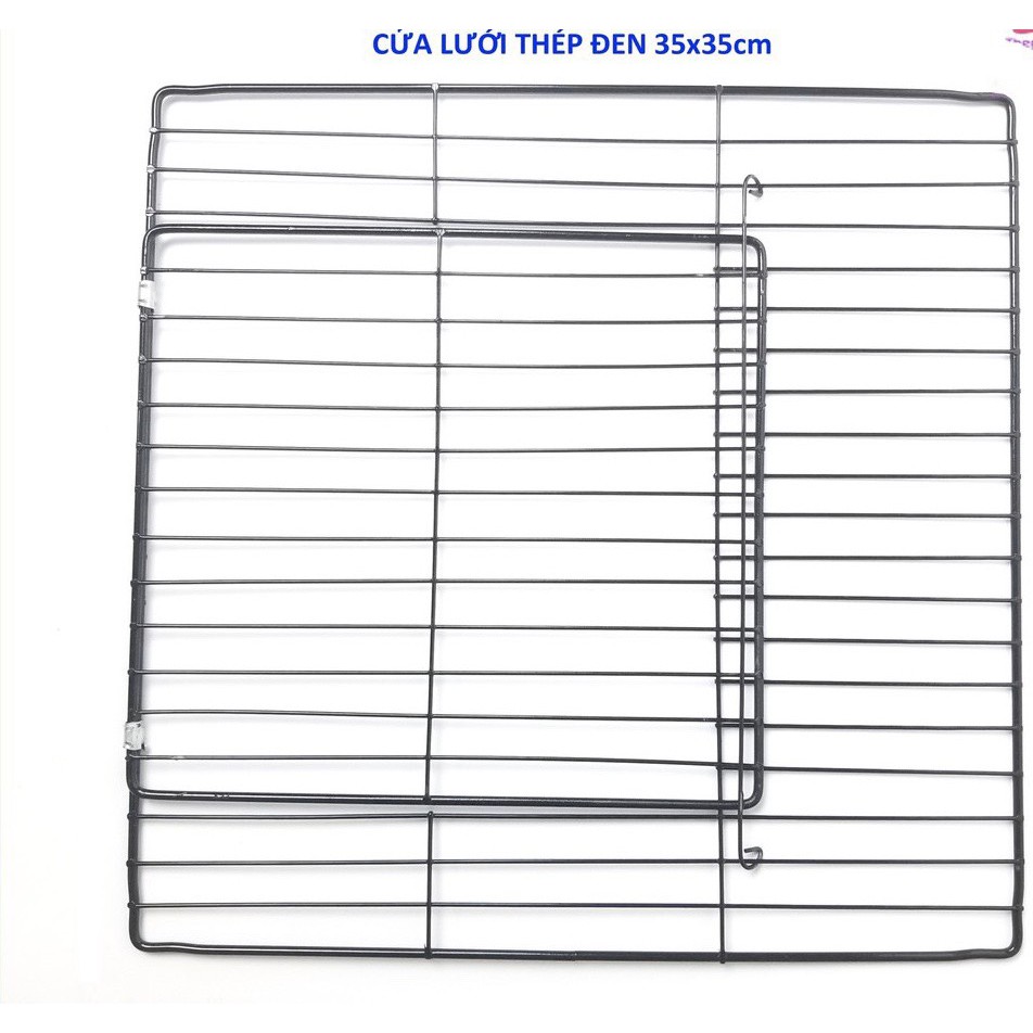 Cửa lưới chuồng quây chó mèo lắp ghép size 35x45 cm và 35x35cm _trắng, hồng, đen