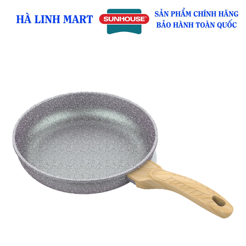 CHẢO ĐÚC SIÊU BỀN VÂN ĐÁ ĐÁY TỪ SUNHOUSE MAMA SHG1124MMB SHG1126MMB SHG1128MMB SHG1130MMB - Hàng chính hãng