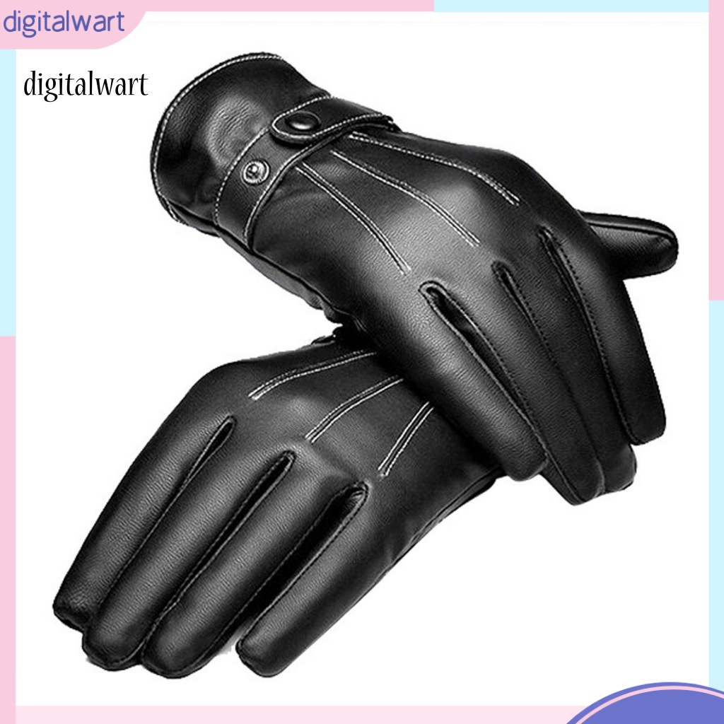 Kỹ Thuật Số| 1 Đôi Găng Tay Lái Xe Chống Thấm Nước Thời Trang Thu Đông Cho Nam