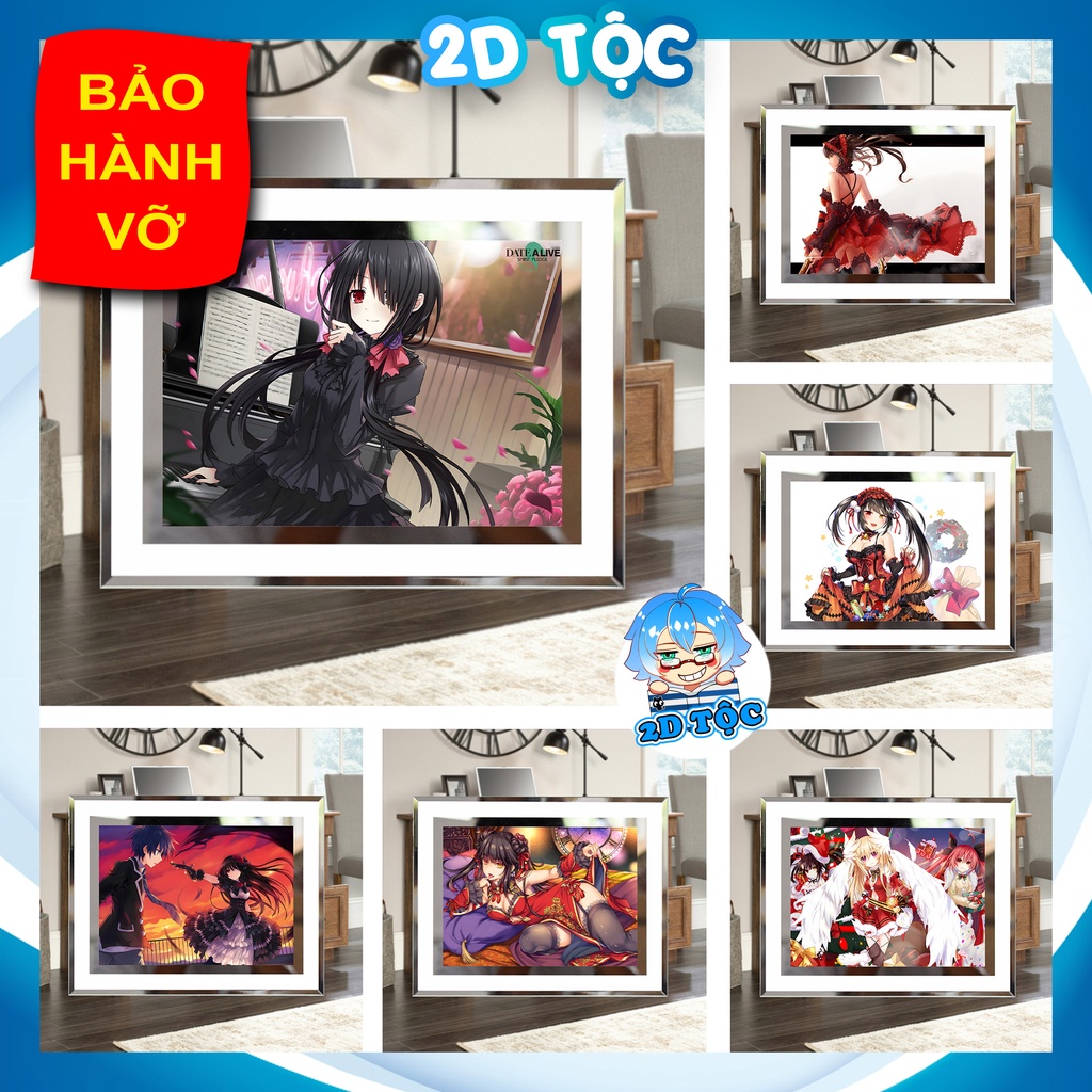 Khung kính Tokisaki Kurumi (13) Anime Manga Light Novel Date A Live - để bàn by 2D Tộc Shop