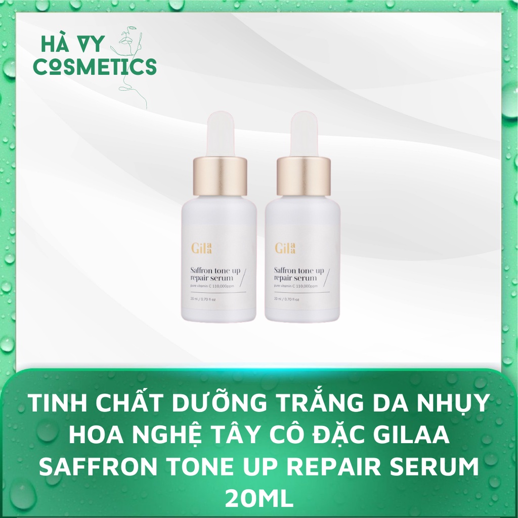 Tinh Chất Tươi Siêu Trắng Sáng Gilaa Saffron Tone Up Repair Serum 20ml