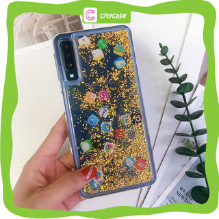 Ốp lưng Samsung S10 plus S8 plus S9 Note 8 Note 9 M20 S8 A70 A10 A50/A50s A7 2018 A9 2018 nhũ icon Ứng dụng