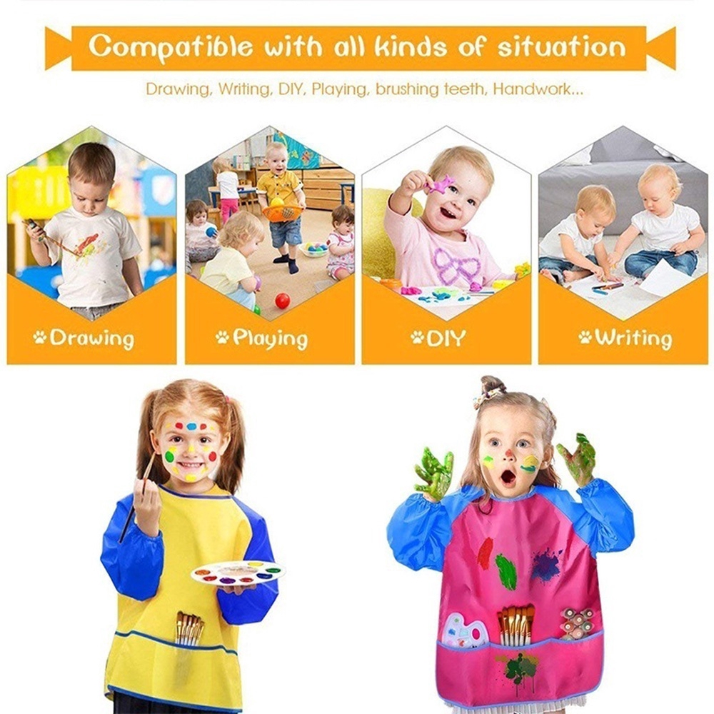 Tạp dề tập vẽ thủ công cho trẻ em
