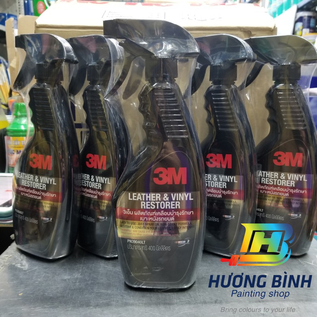 Dung dịch bảo vệ da và nhựa cho nội thất oto - 3M Leather &amp; Vinyl Restorer (400ml)