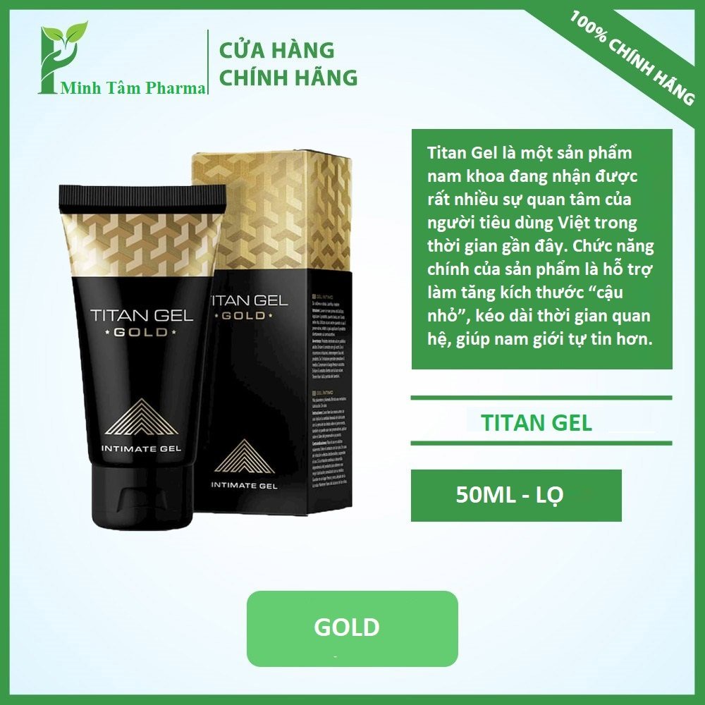 Gel-Titan-Gold Nga Chính Hãng ( Nắp cổ trắng )