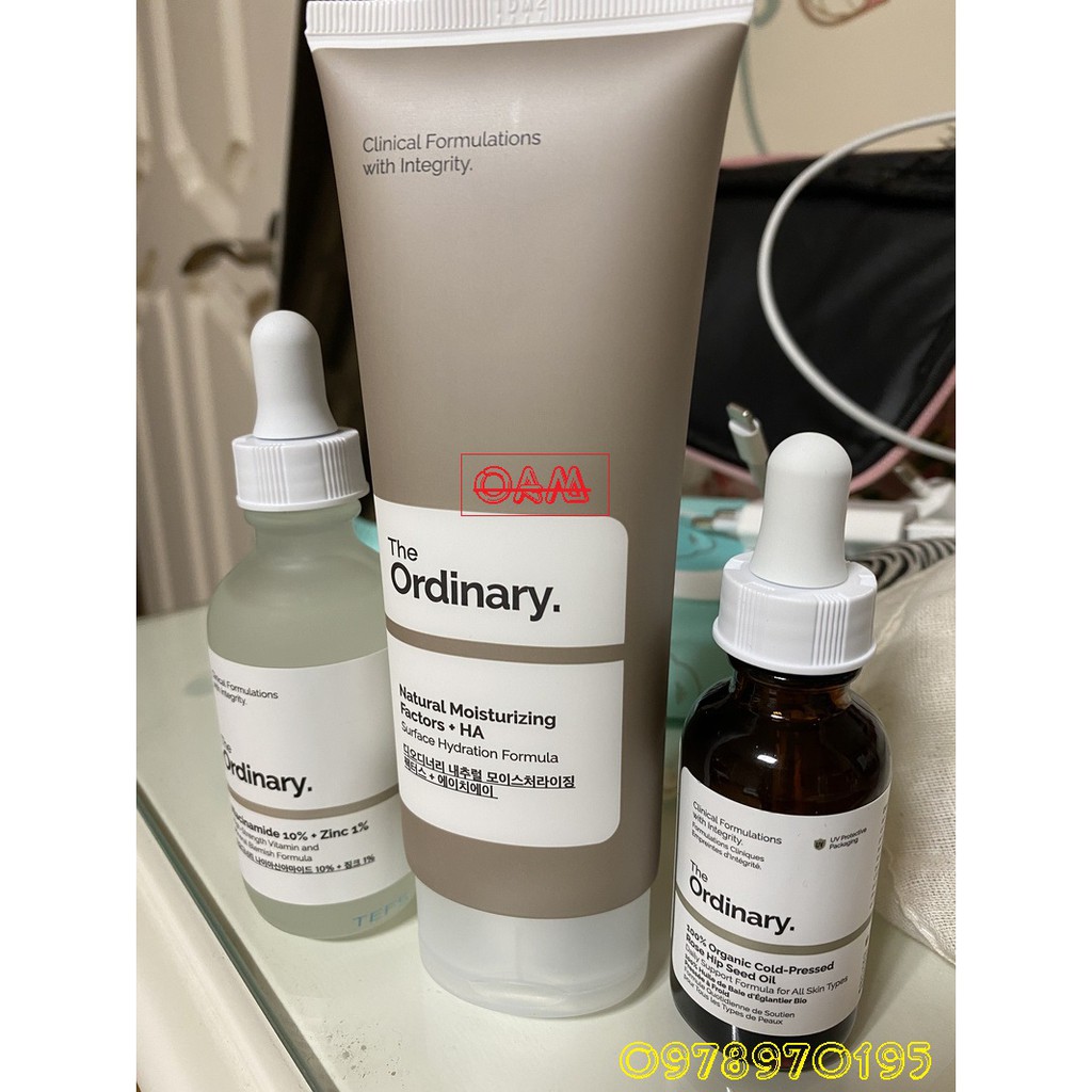 [Mã COSHOT12 giảm 10% đơn 350K] [SẴN+Bill+Sỉ] Serum làm giảm thâm mụn, giảm mụn Niacinamide 10% + Zinc 1% The Ordinary | Thế Giới Skin Care