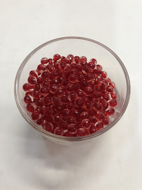 100G Chuỗi Hạt Pha Lê Nhựa 6mm (có nhân màu) Giá Sỉ