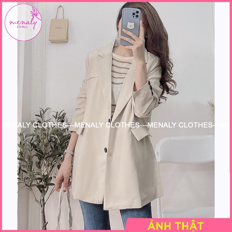 Áo vest nữ blazer dáng rộng hàn quốc BLD01