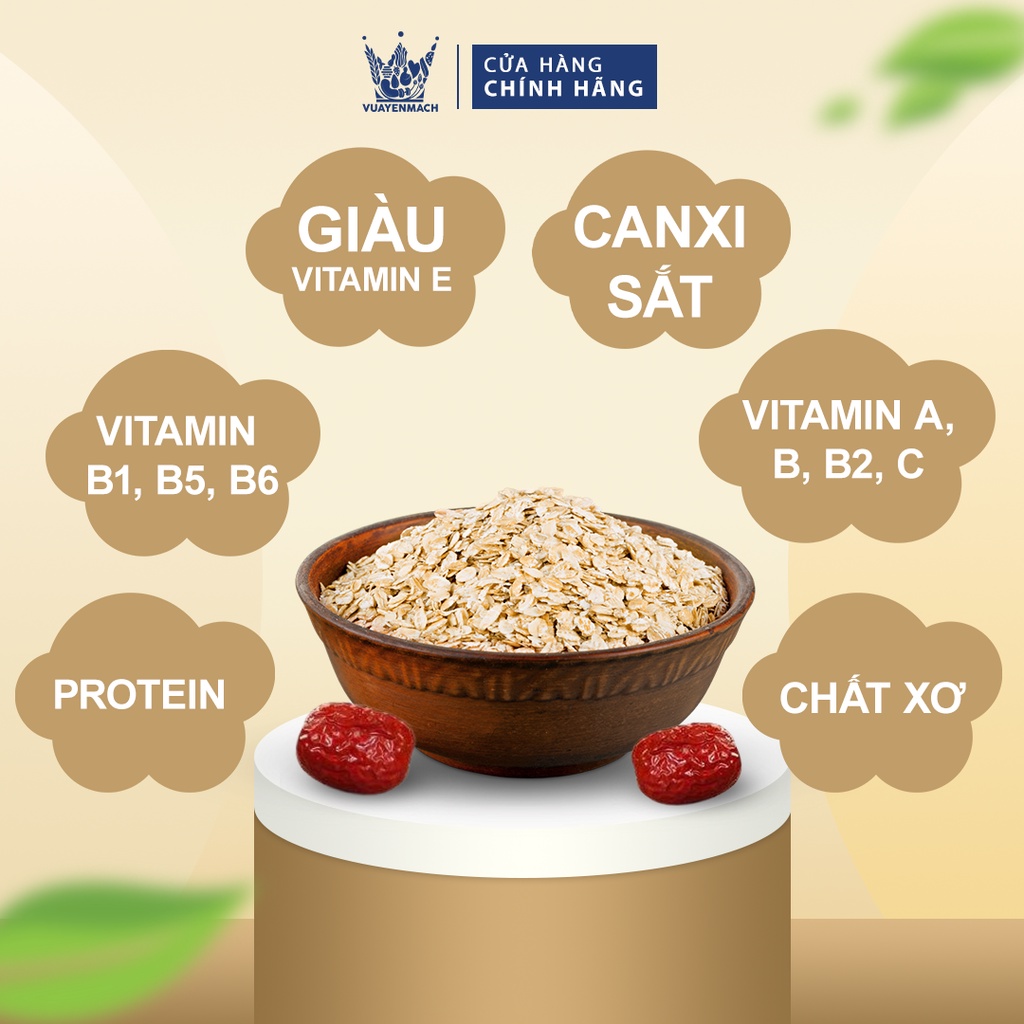 [Combo Tiết Kiệm] Yến Mạch Ăn Kiêng 500gr Nhập Khẩu Úc + Táo Đỏ Thượng Hạng 350gr Vua Yến Mạch