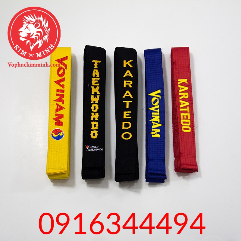 Đai teakwondo thông dụng Kim Minh
